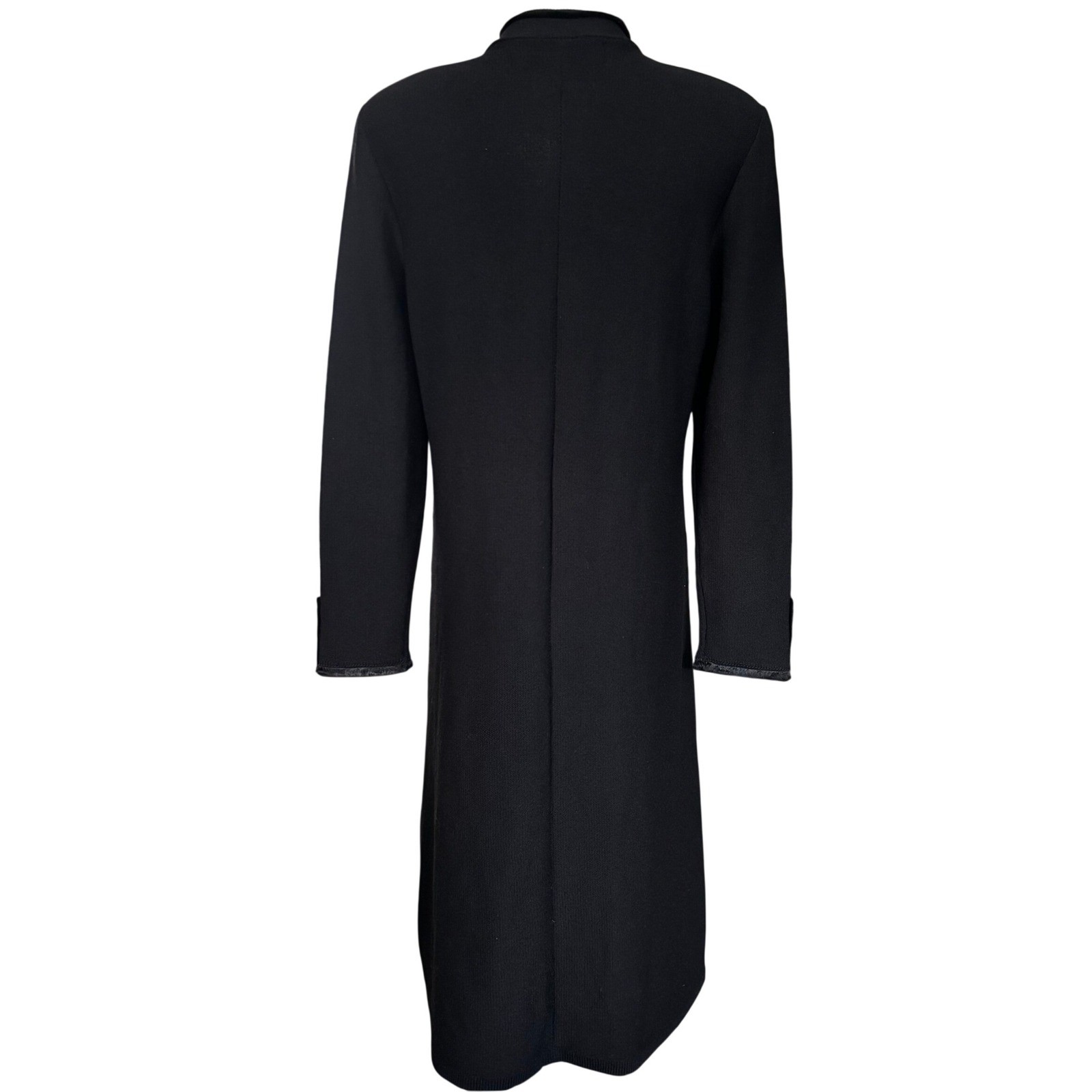 Vintage Jennifer Roberts Black Wool Victorian Gothic Maxi Coat Size 10 Vamp