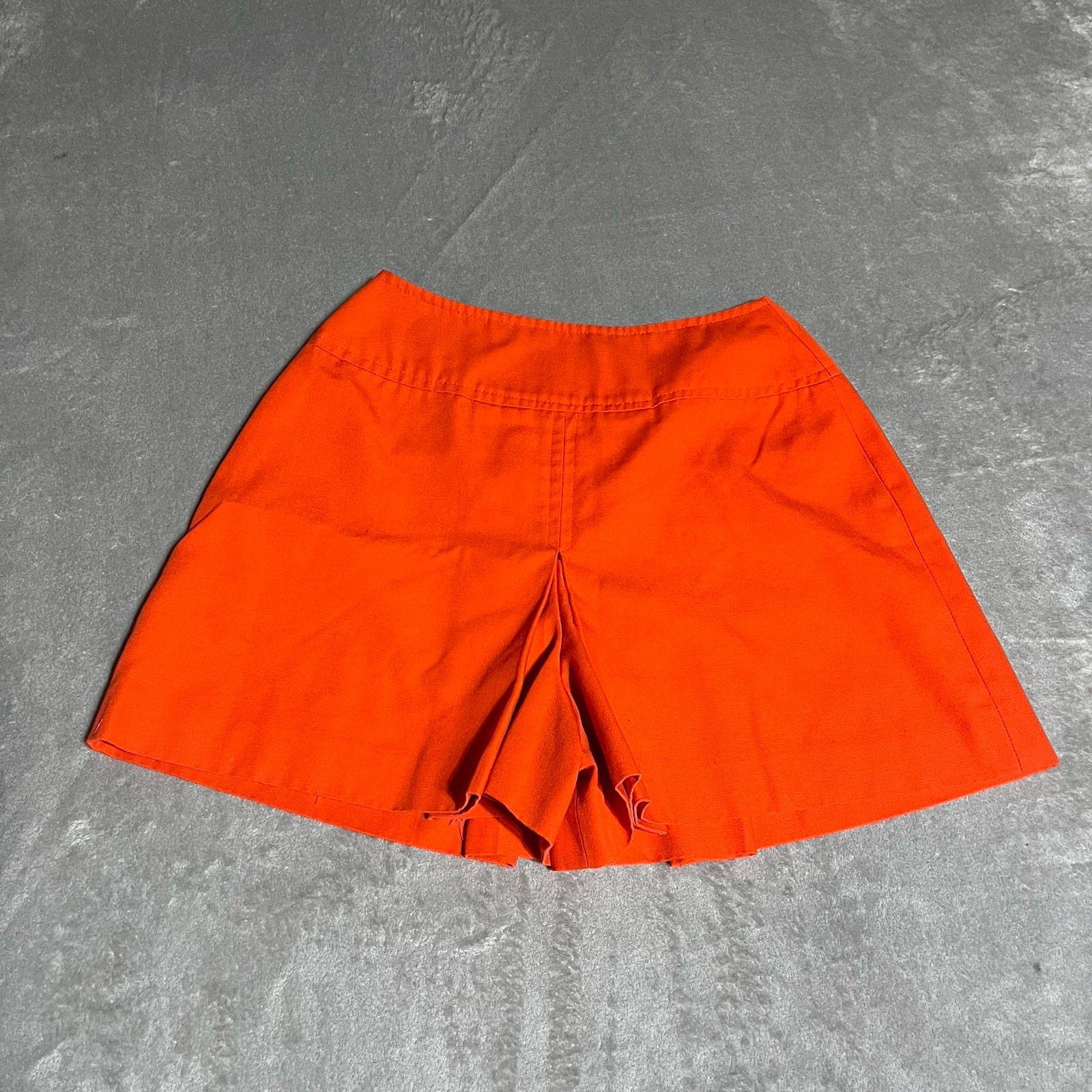 True Vintage 70s Sears Shorts Womens XS Orange Pockets Skort Flaw