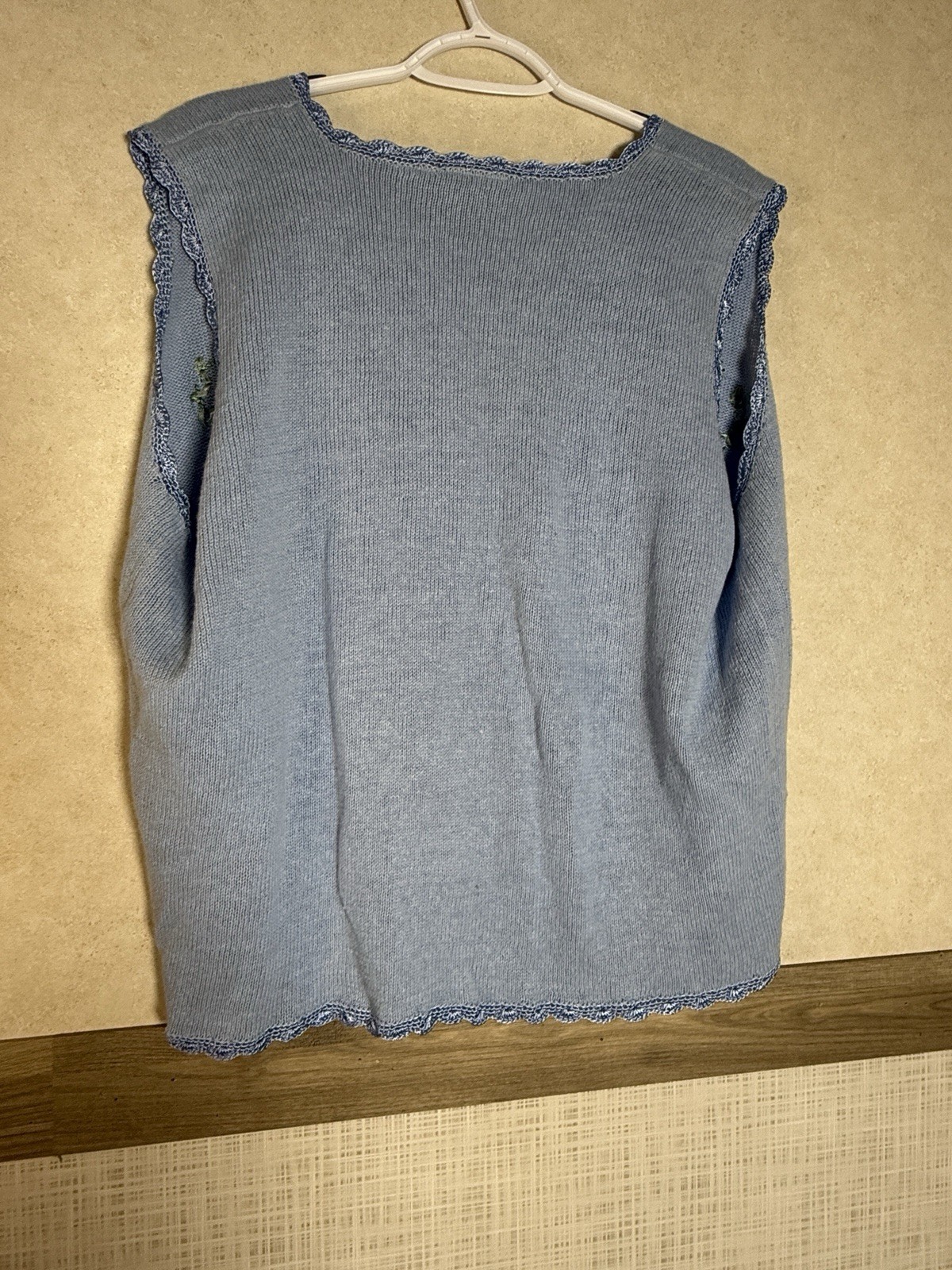 Cottage Core Vintage Blair Sweater Vest Embroidery Floral