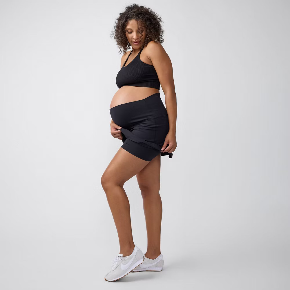 Ingrid & Isabel Everyday Maternity Active Skort – Black XL