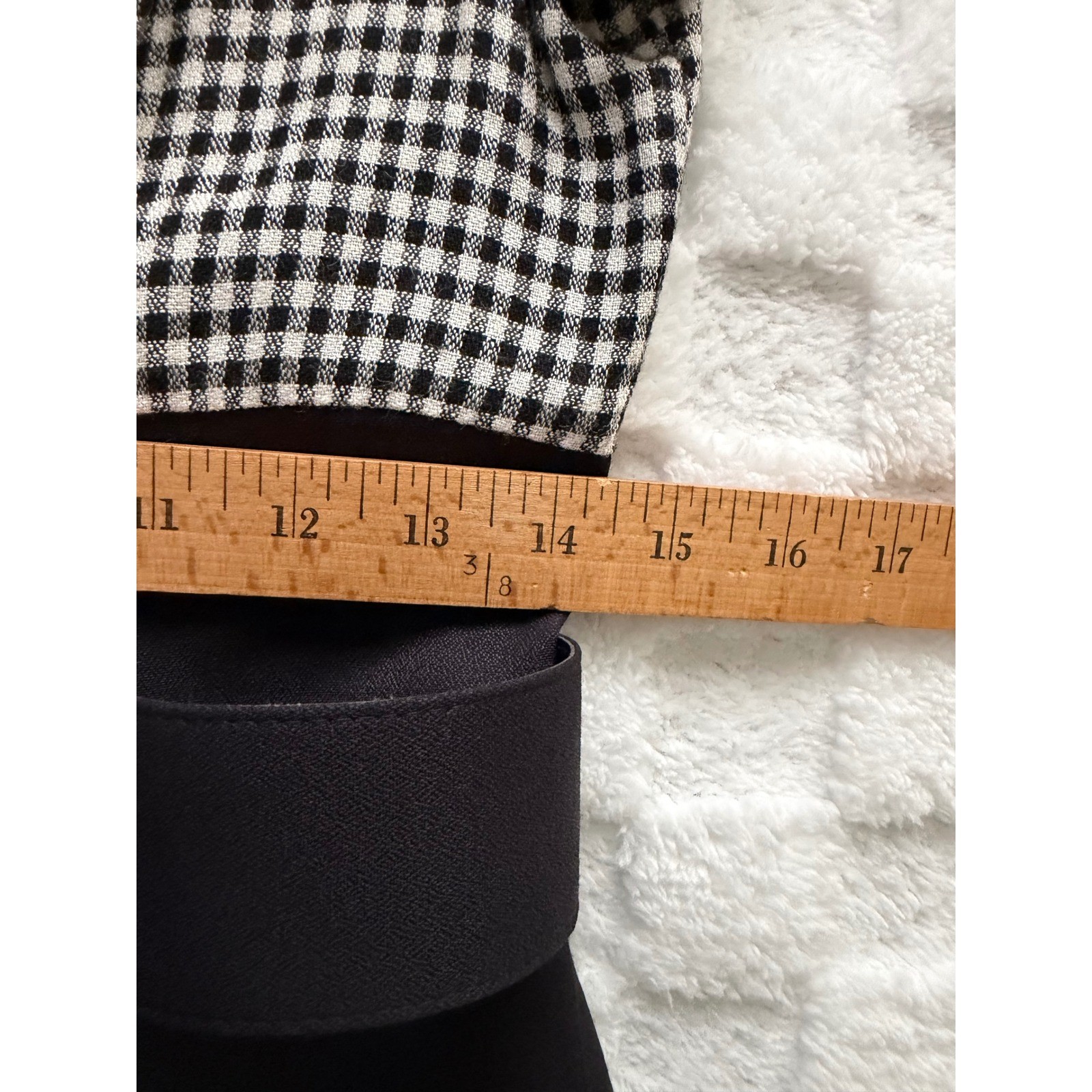 All That Jazz VTG 90s Gingham Belted Maxi Dress Black White Checkered Sz 9/10