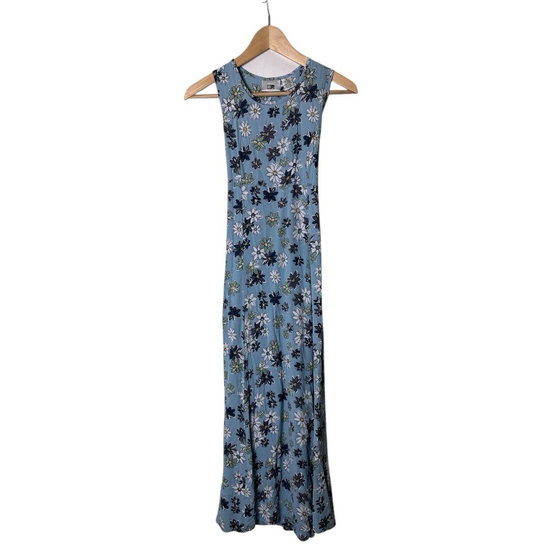 Y2K 90s Vintage Brass Plum Nordstrom Floral Rayon Dress S
