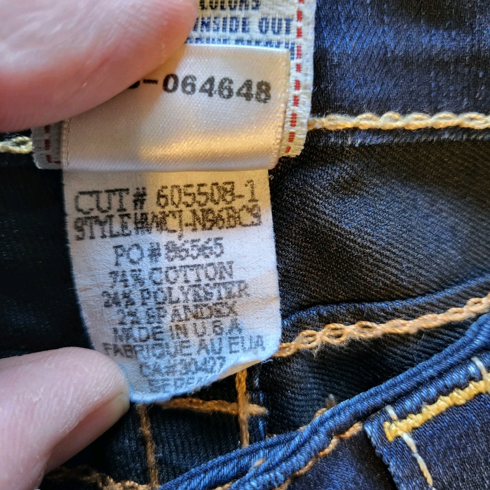 Vintage True Religion Dark Blue Y2K Detailed Pockets Skinny Jeans Women’s Sz 27