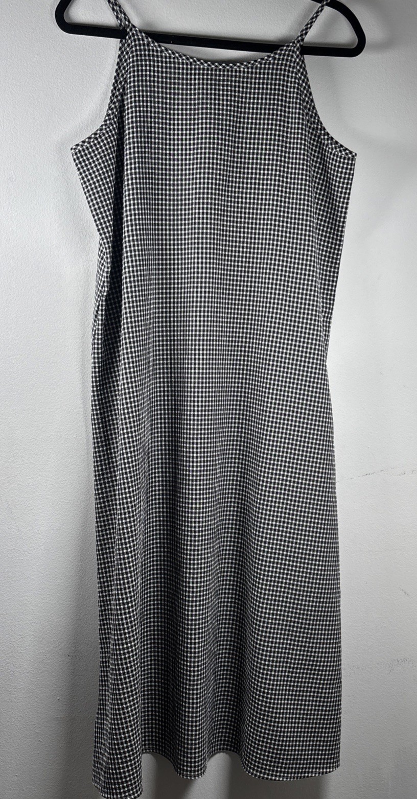 VTG Amy Too Gingham Midi Slip Dress 90s Grunge Cottagecore Spaghetti size 18.5
