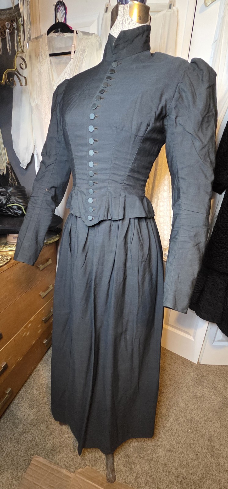 2pc. Black Victorian Riding Habit/Suit READ!