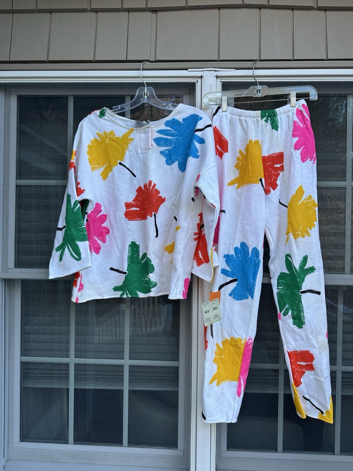 Vintage Appel -Abstract Art union made outfit Size Medium New W/ tags