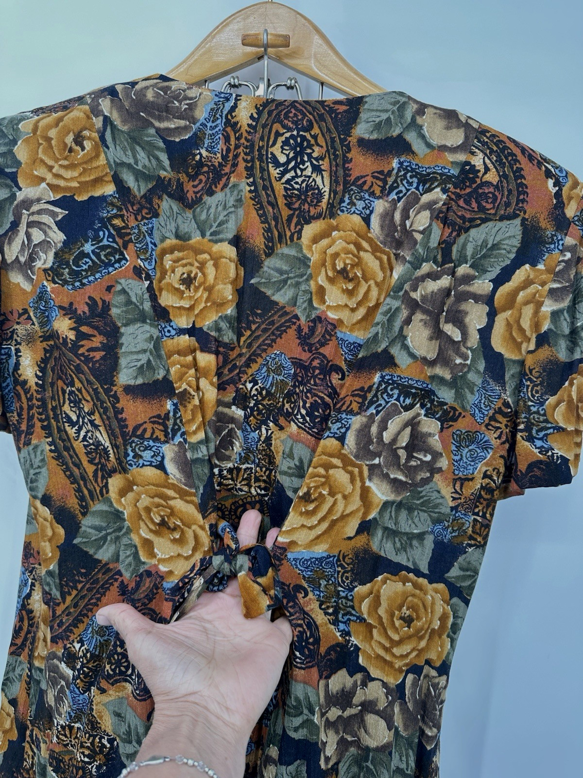 Vintage Top More Jazz A Chorus Line Co floral Tunic blouse Boho Cottagecore XL