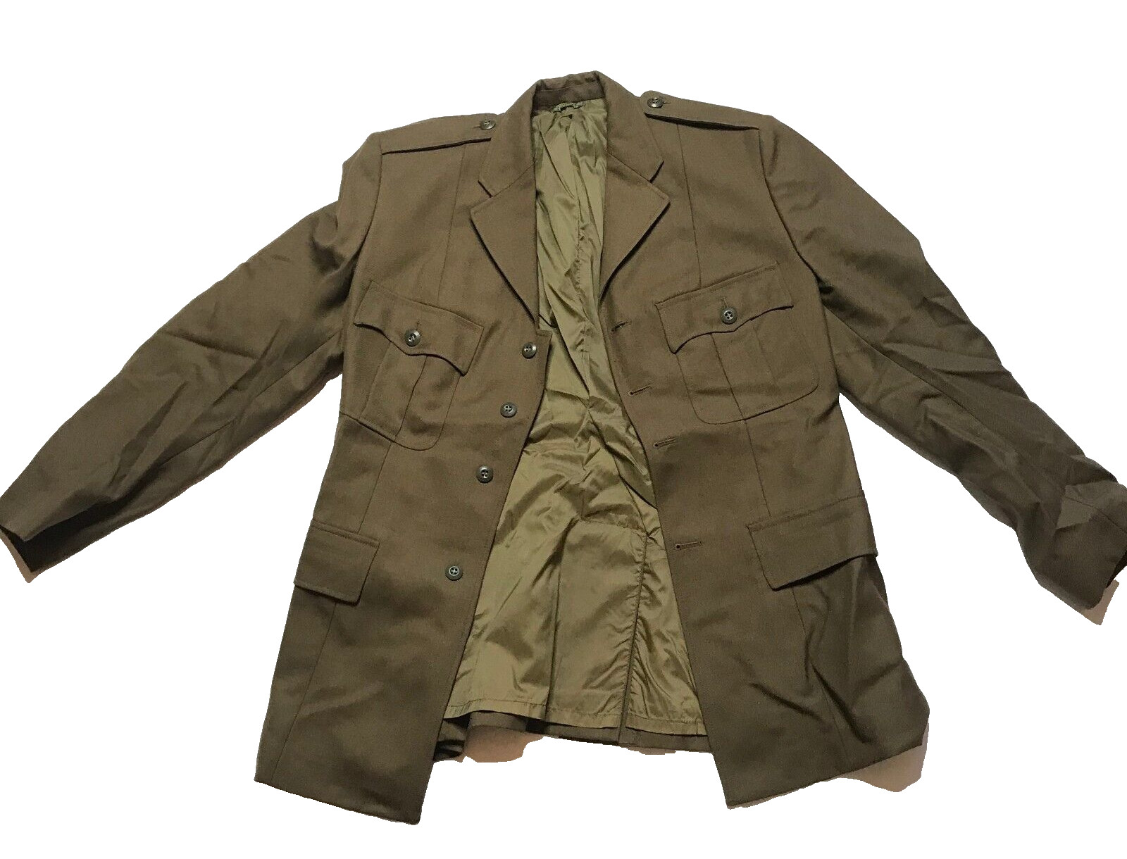 Vintage 1991 Army Khaki Green Jacket Size 16 Wool & Polyester ( VERY RARE ) New