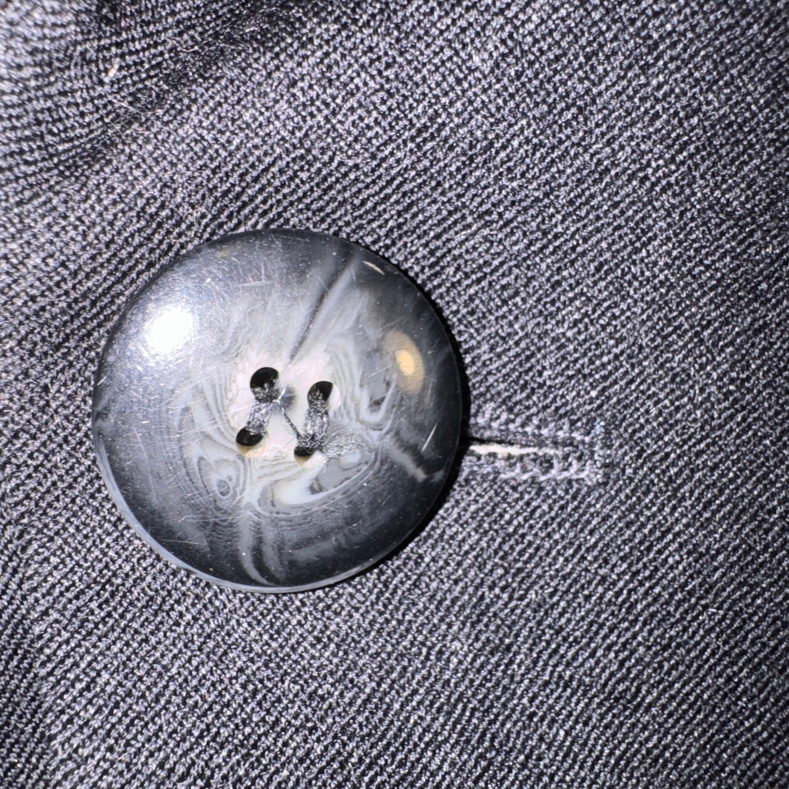 David N Vintage Charcoal Gray Blazer Single Button Lined Jacket Size 18 836525