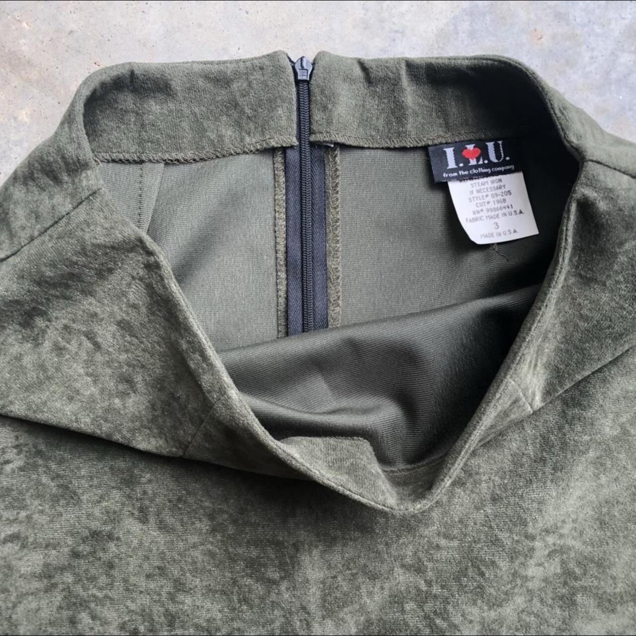 Vintage Juniors 3 ILU Mini Skirt Green Poly Suede – From The Clothing Company