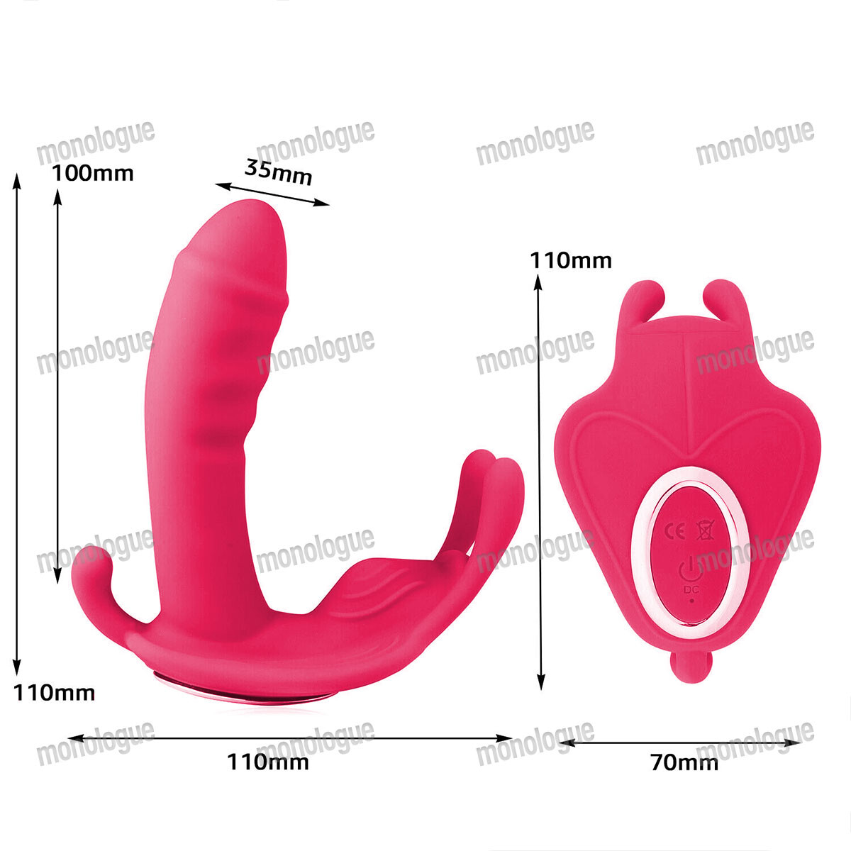 Vibrating Women Panties Massager Wearable Wireless APP Remote Control Underwear