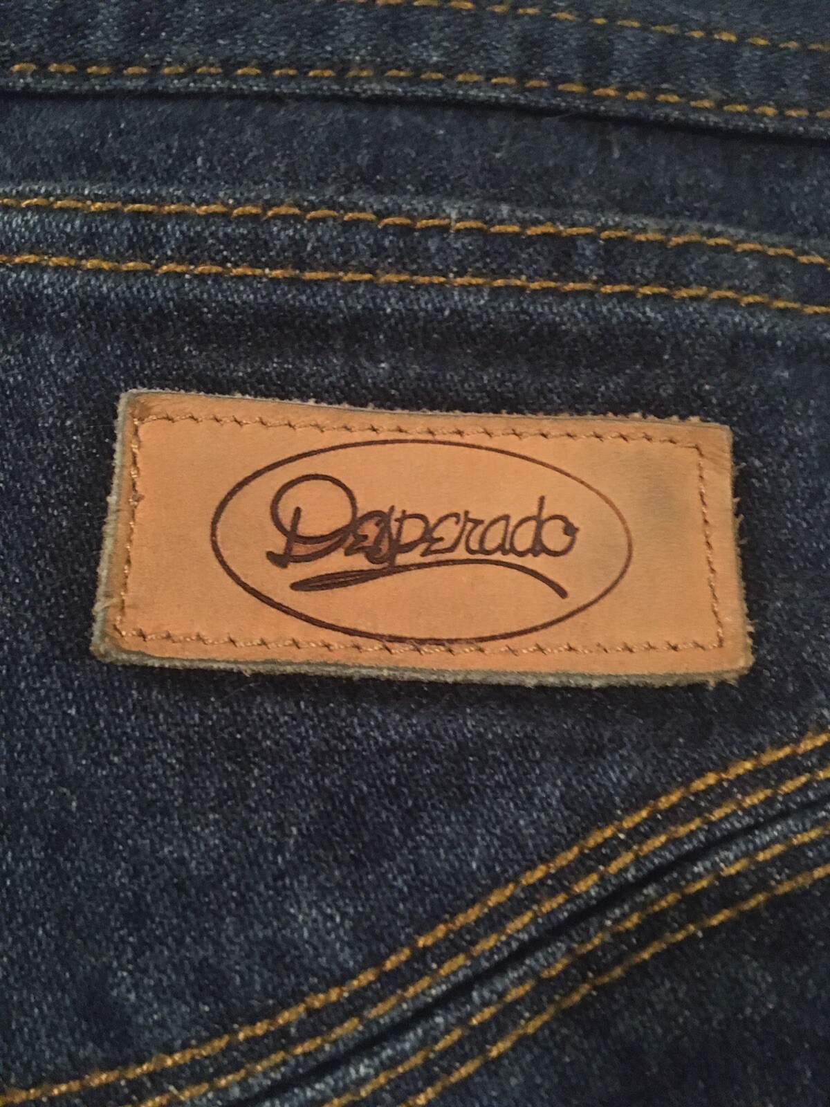 Desperado Mens Womens Blue Jeans Flare Leg True Vintage 1980s Awesome!