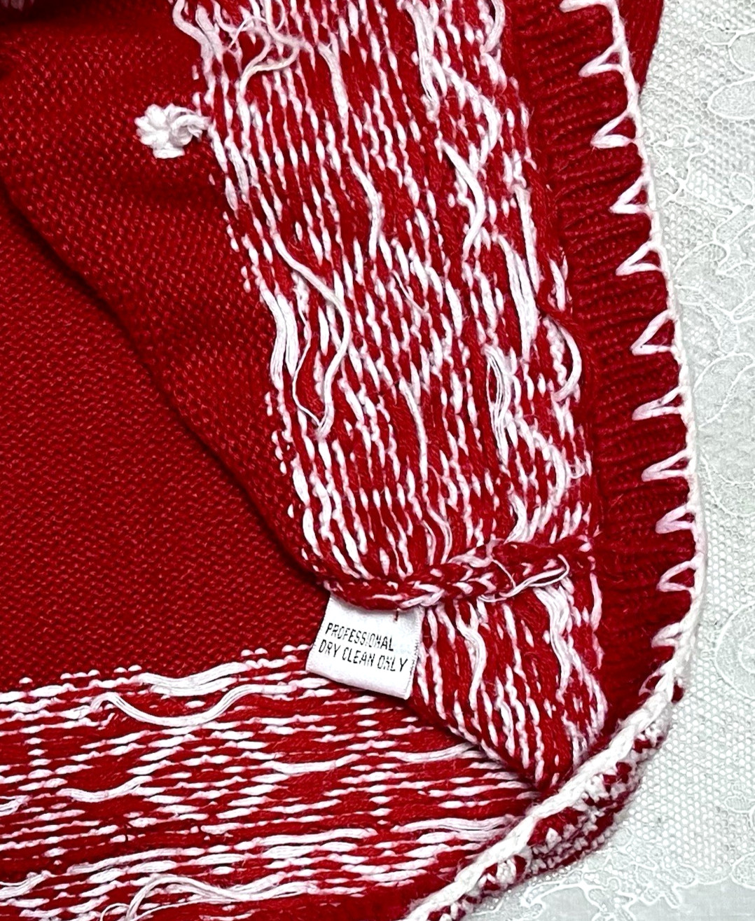 Vintage Michael Simon Embroidered Applique Christmas Snowman Sweater size Medium