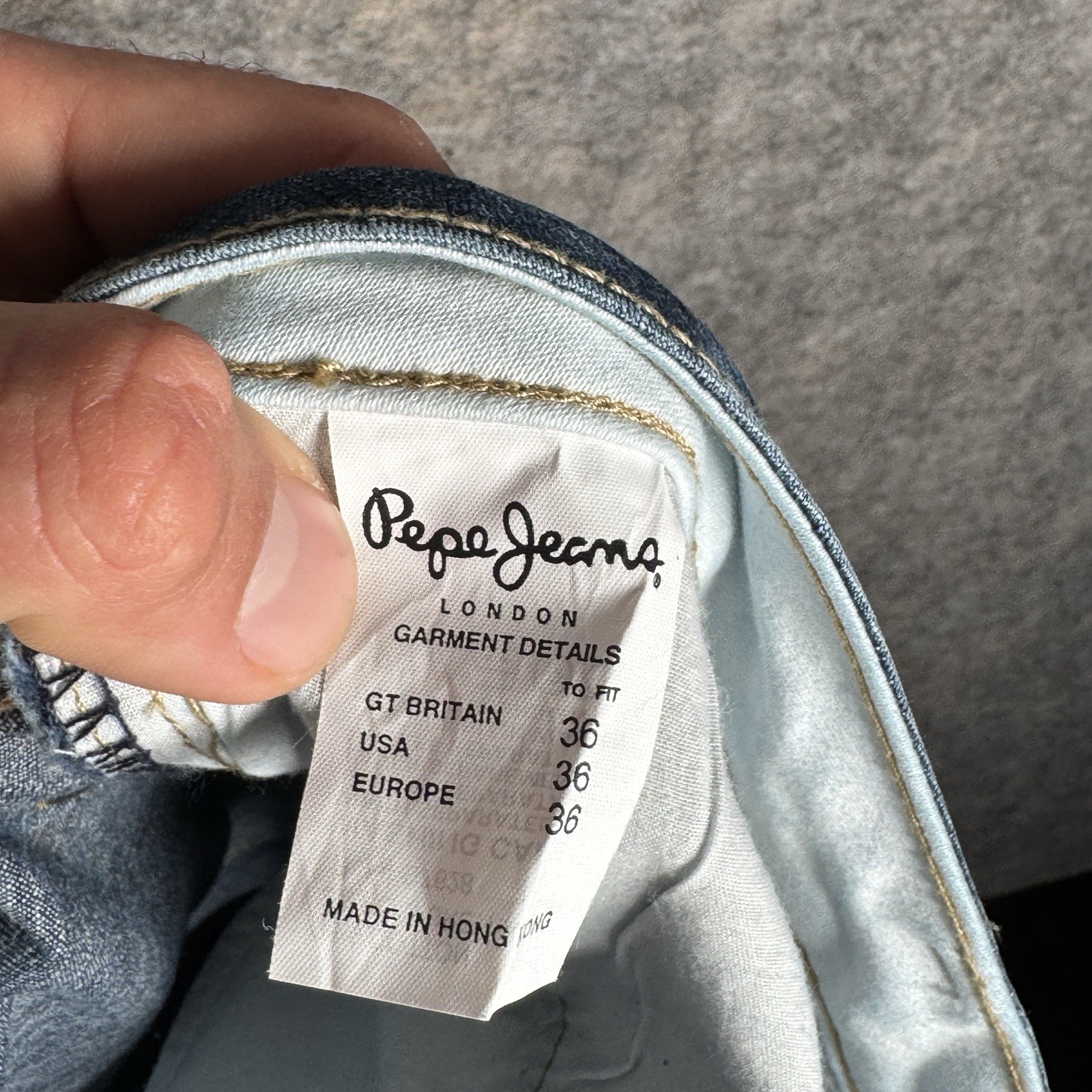 Vintage Y2K NWT Womens Pepe Jeans Graffiti Design Streetwear Jeans Size 38×32