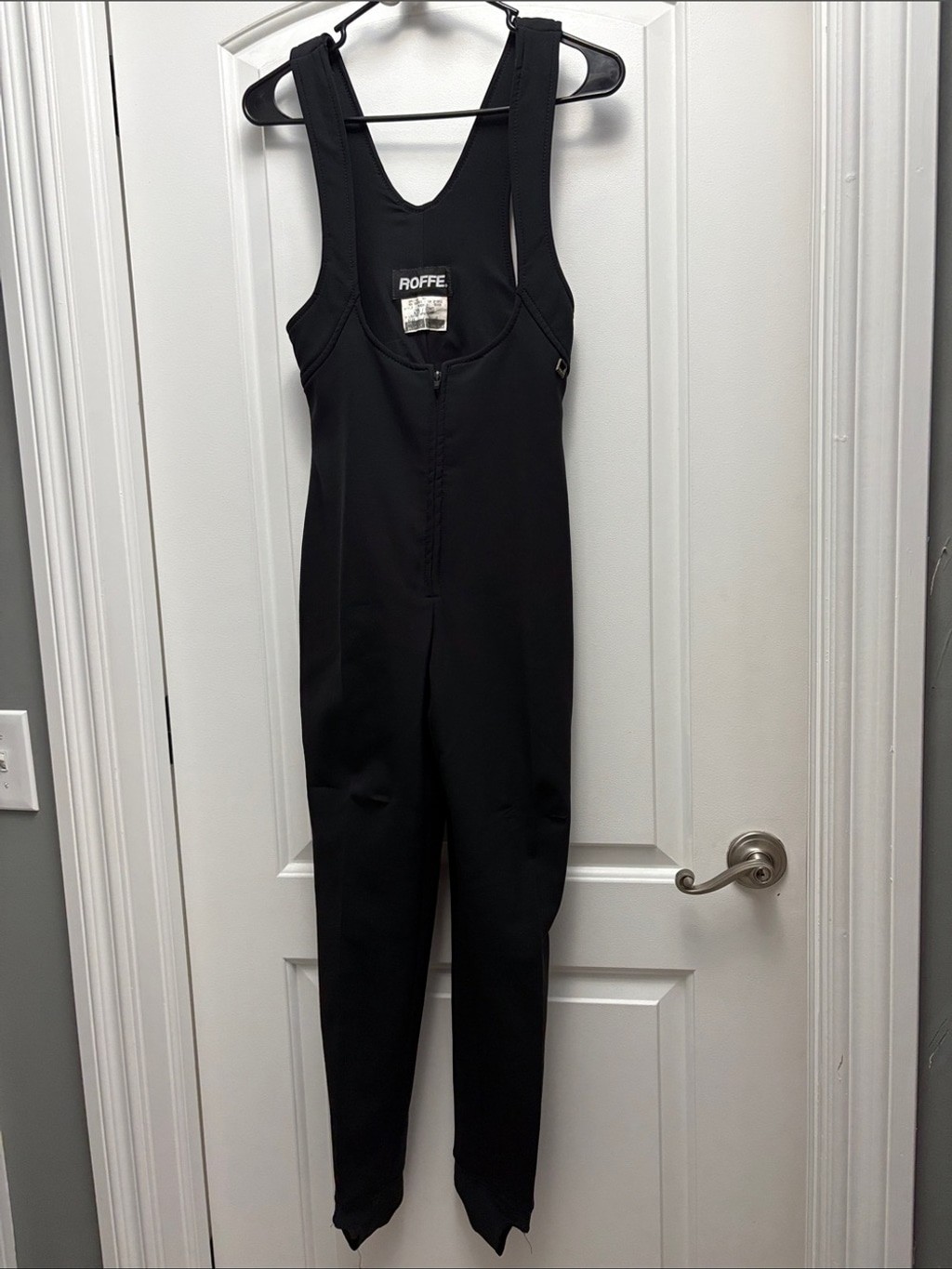 Vintage Roffe Louise WPG Suit Black Stirrup Dive Skin Wetsuit Liner Sz 8