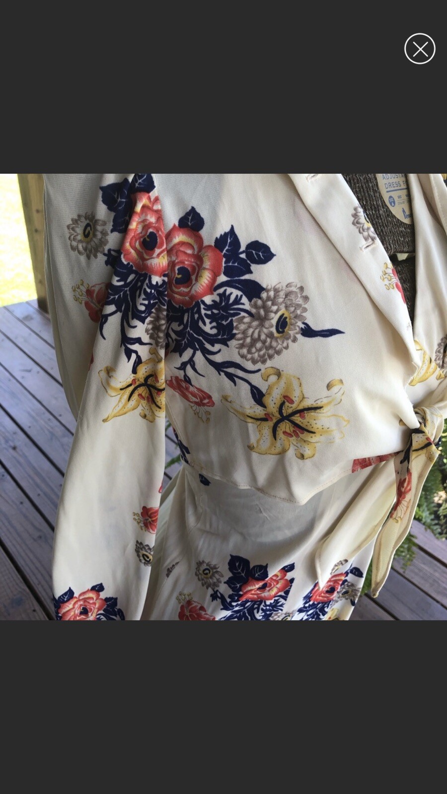 Lizzie Tish Vintage Maxi Floral Halter Dress with Jacket-XS