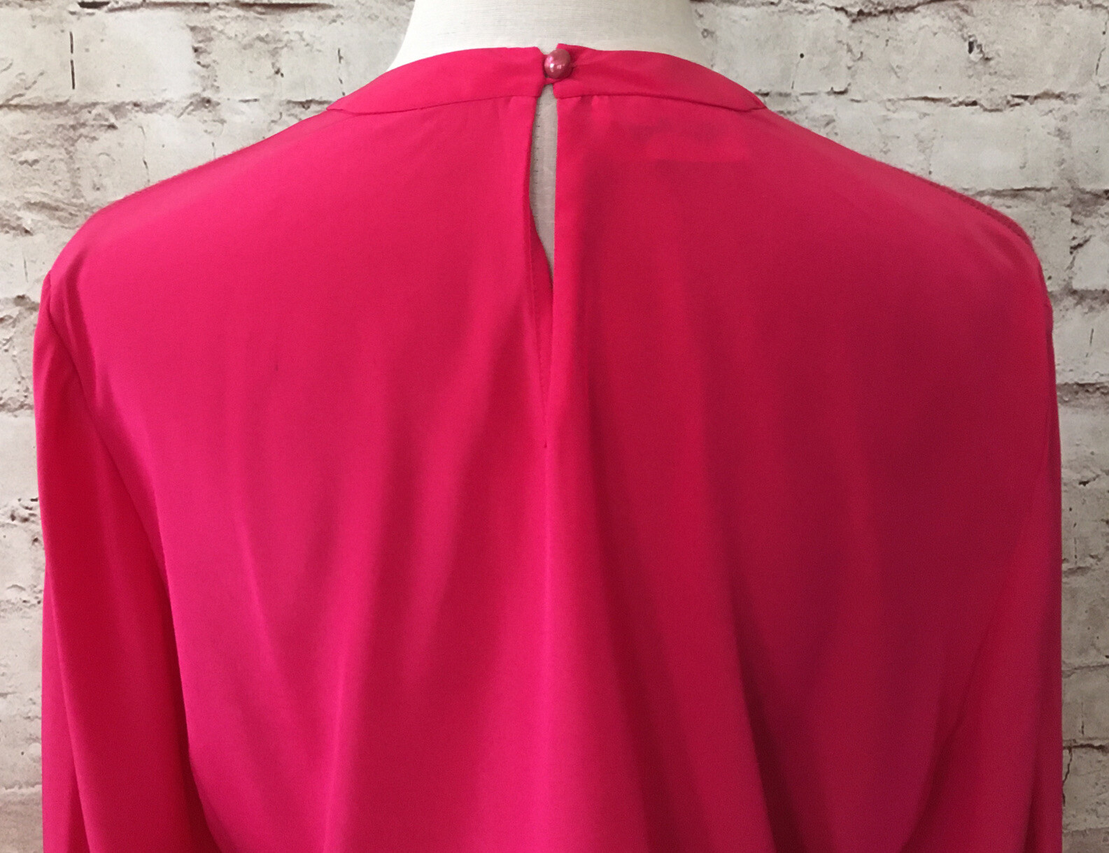 Philippe Marques Vintage Long Sleeve Sweater Blouse Size 10 Pink