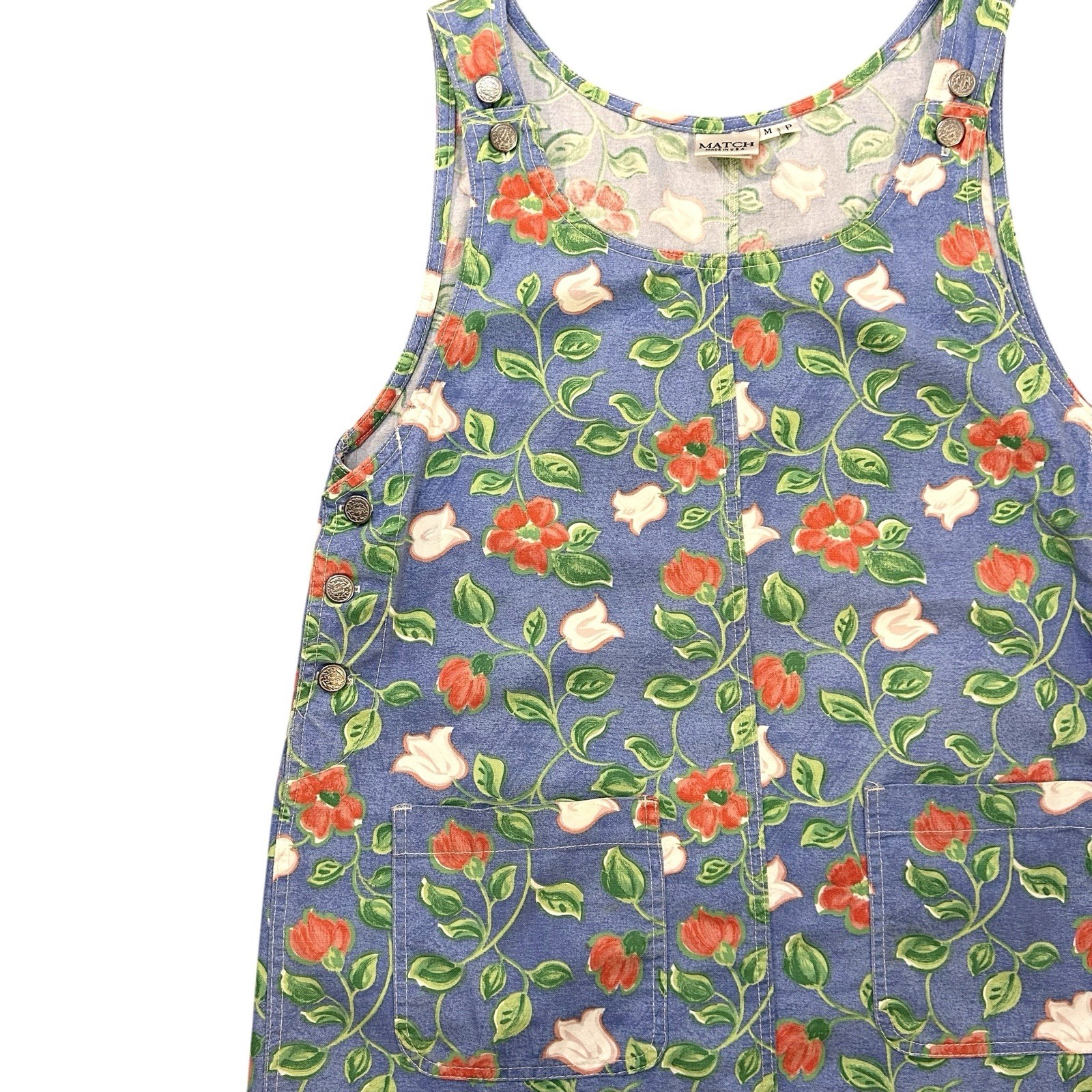 90s Floral Jumper Dress Phoebe Buffay Cottagecore Fairy Soft Girl 38 Inch Bust
