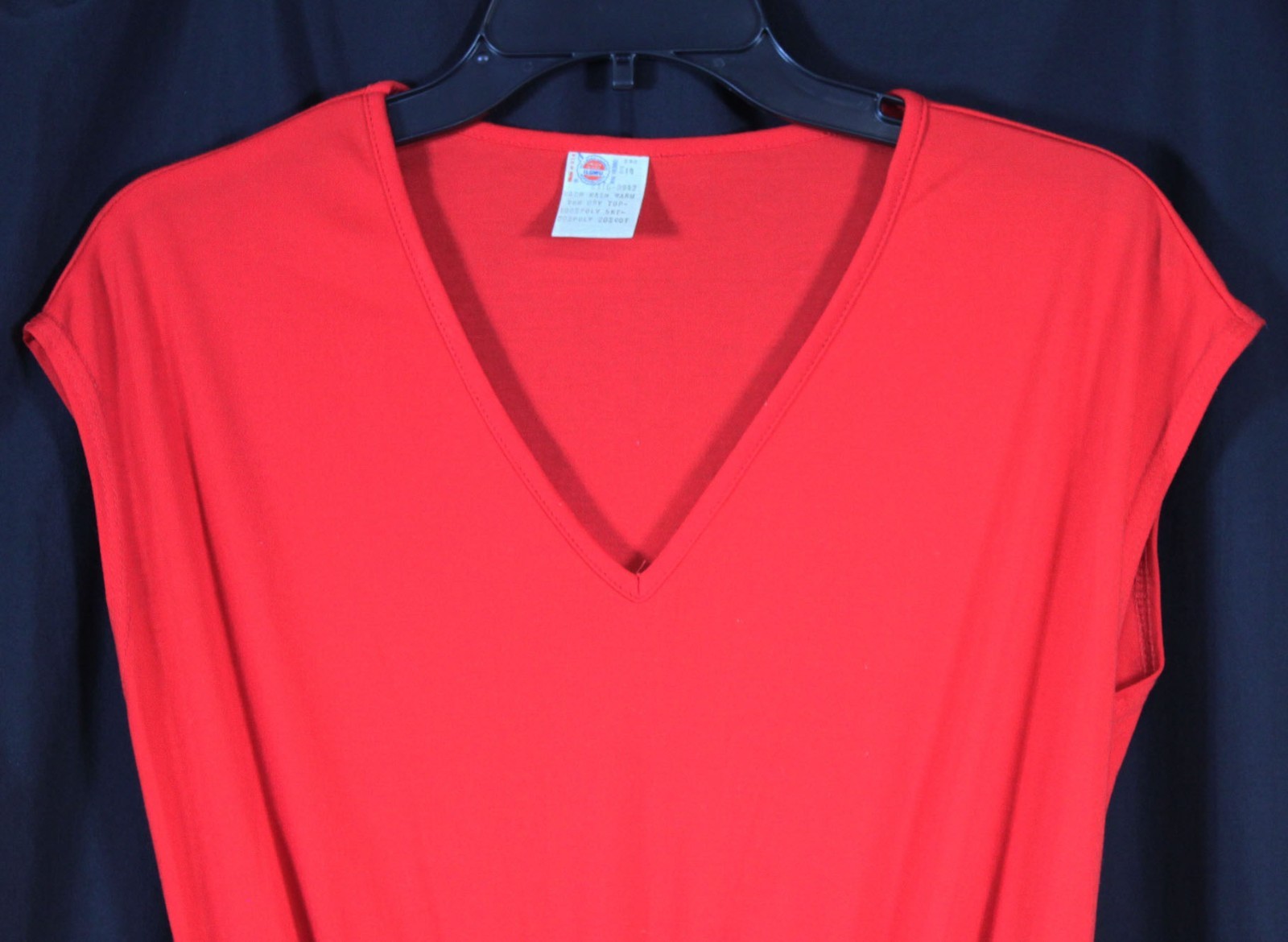 Vtg Union Made Dress 1970s 1980s Gathered Waist Grosgrain Ribbon Trim Perky 14