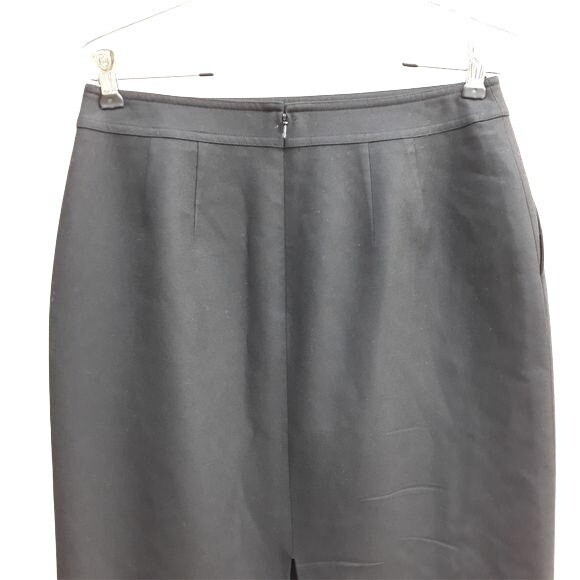 Vintage Worth Wool Cashmere Classic Knee Length Pencil Skirt Sz 4 Twee Career