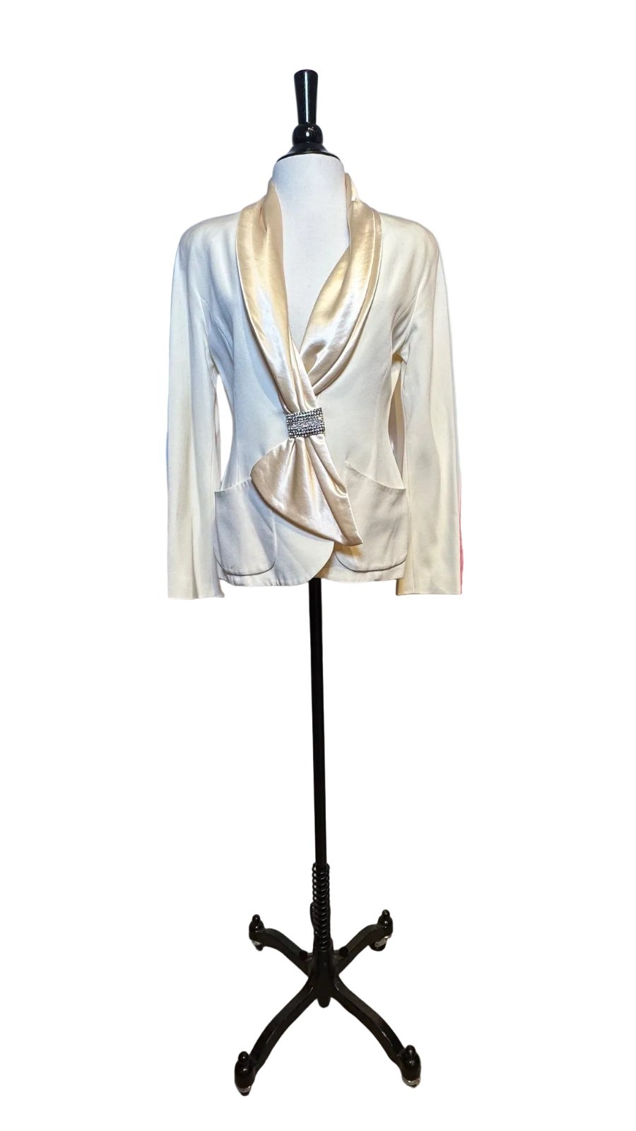VINTAGE – ALMA COUTURE – Cream Jacket AS IS – 40