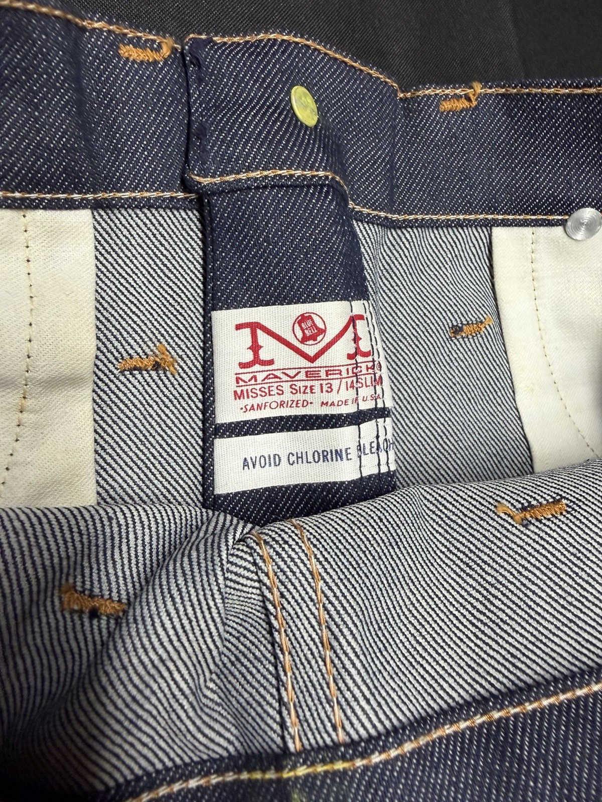 Vintage 1960s Maverick Jeans Size Misses 13/14 Slim ~ NOS NWT