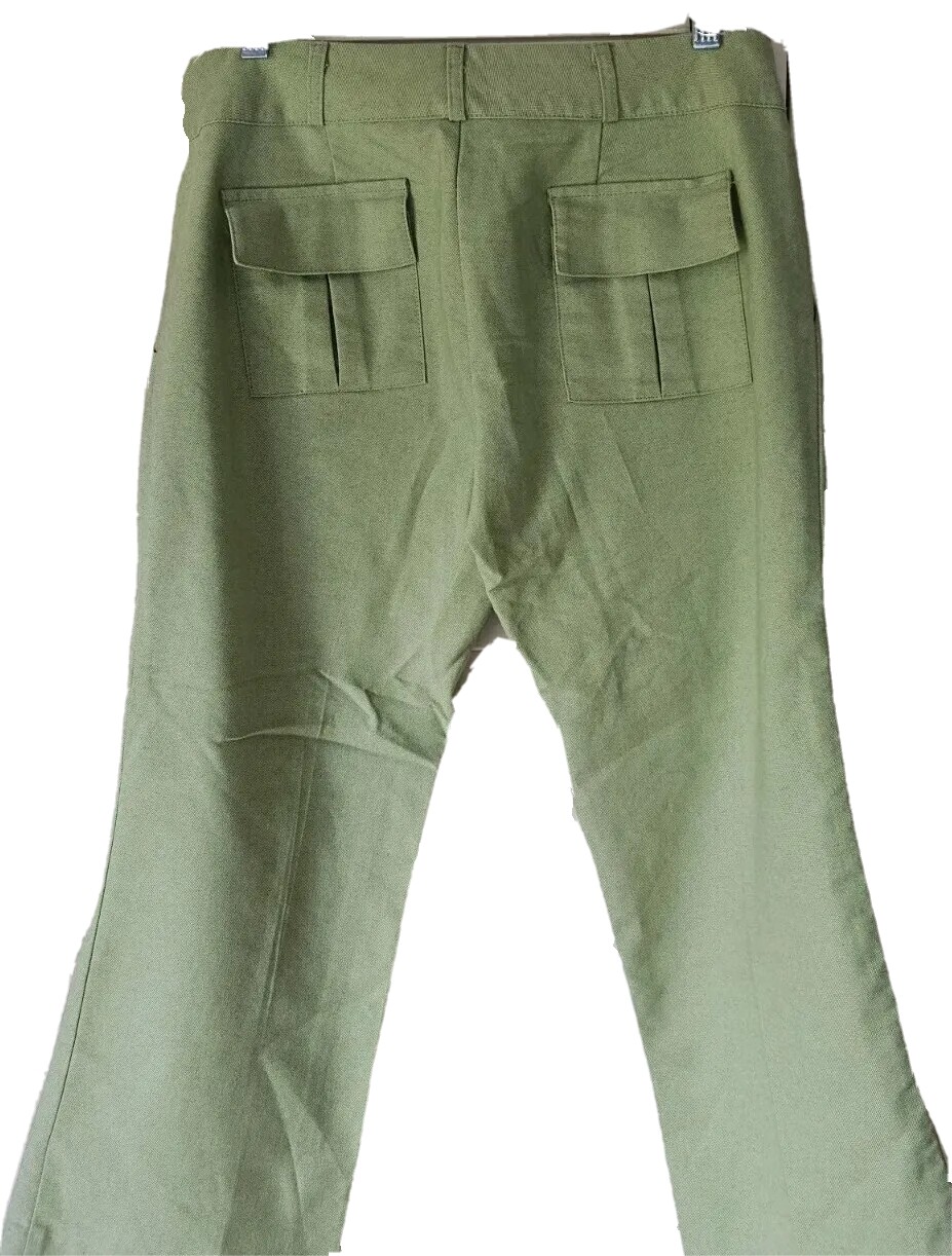 Heart Moon Star Women Capri Pants Green Size 6