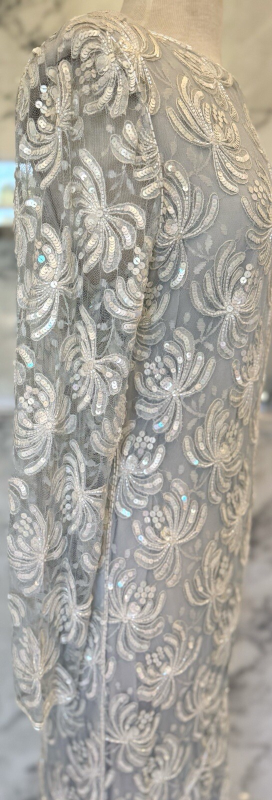 Scala Beaded And Sequined Couture Collection Vintage Dress