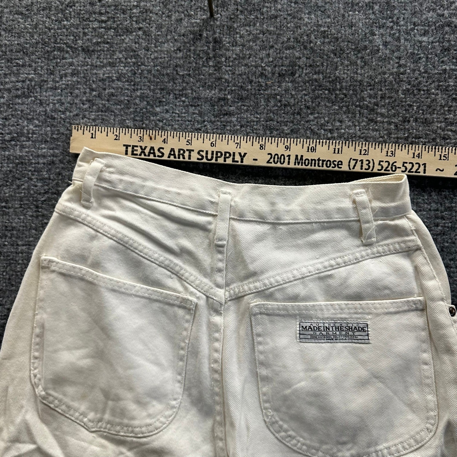 Made In The Shade Shorts Womens Size 9 White Denim High Waisted Vintage