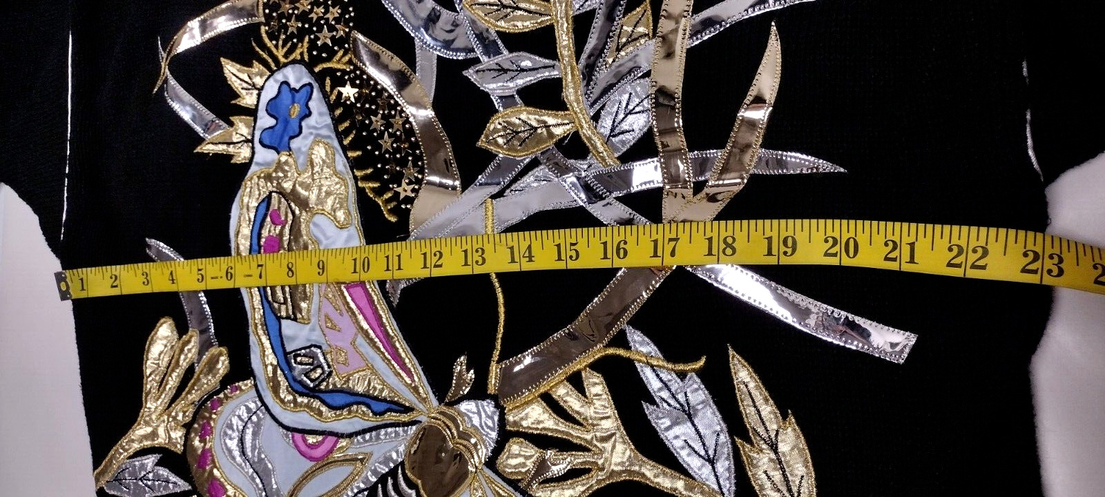 Metallic Huge Butterfly Sweater BONNIE BOERER 1987 Evening Wear NEW WAVE Couture