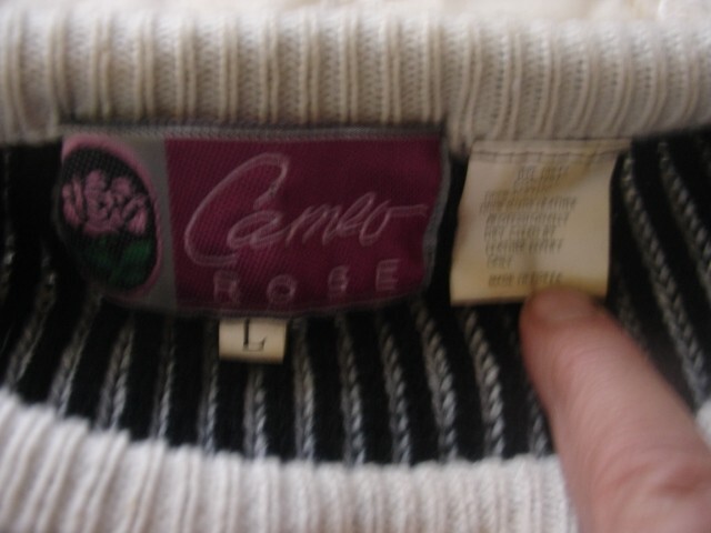 Cameo Rose womens large retro 80’s western fringe silver concho sweater