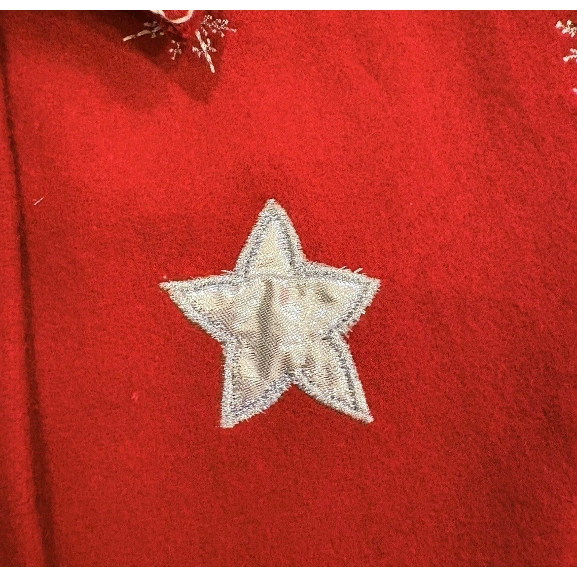 Vintage Red Wool Blend Snowman Christmas Jacket Granniecore Take Two Womens LG