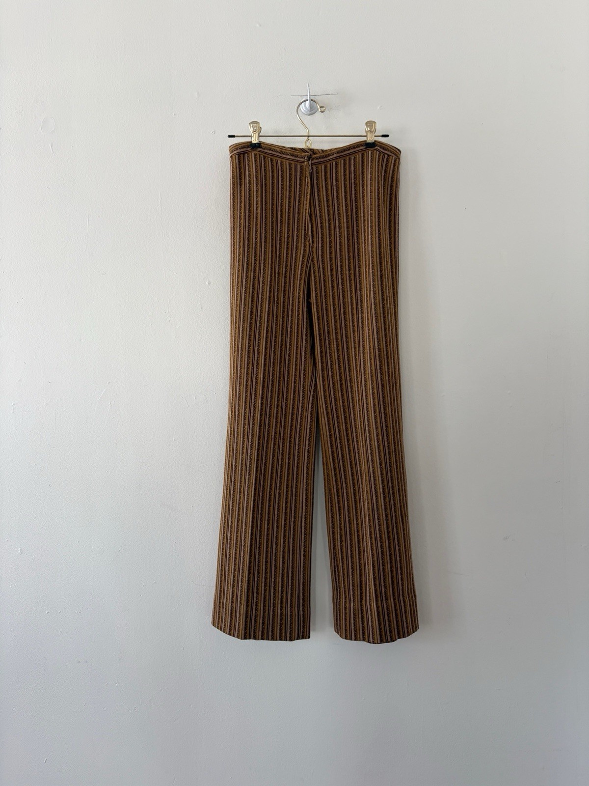 Vintage 70s 60s Cacharel Jacquard Utility Shirt Jacket And Wide Flared Trouser S