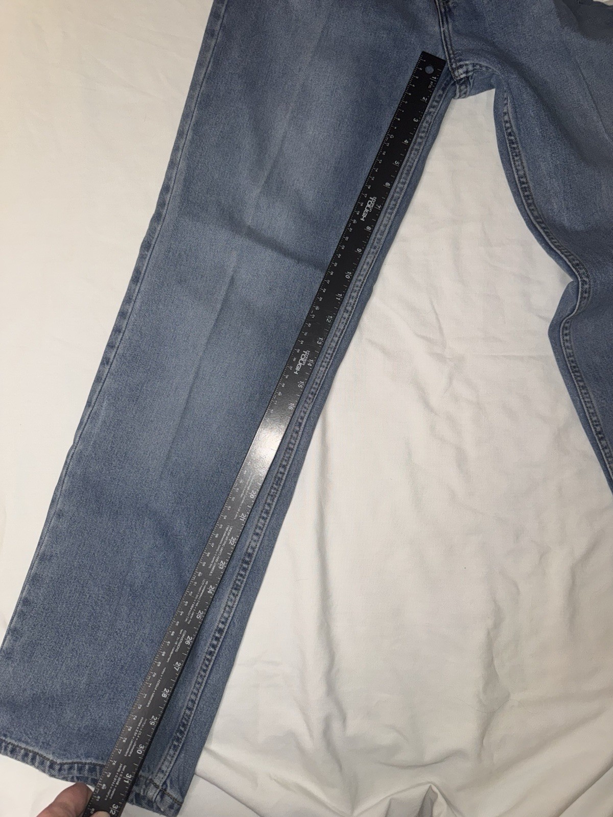 VTG Levis 577 Jeans Womens 8 M Lower Rise Loose Fit Light Wash Denim Blue 31×30