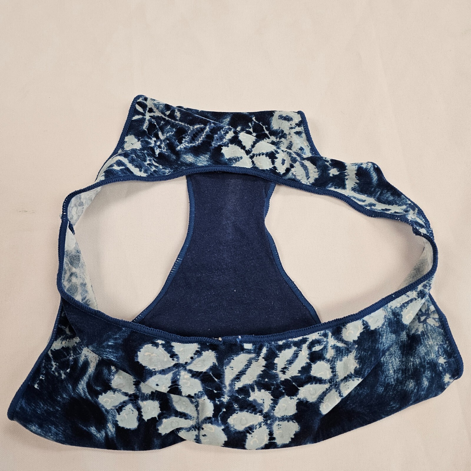 Soft Microfiber Blue Floral Tie Die Panties Briefs M L 6 7