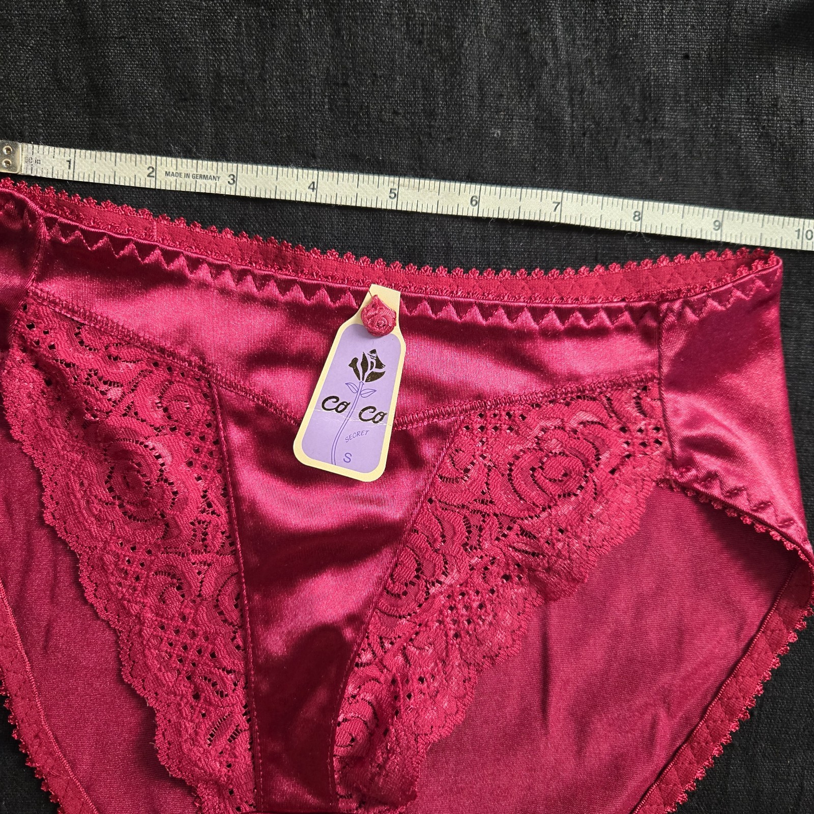 Vintage Co Co Secret Satin Panties- Small- Lace- 2 Pairs