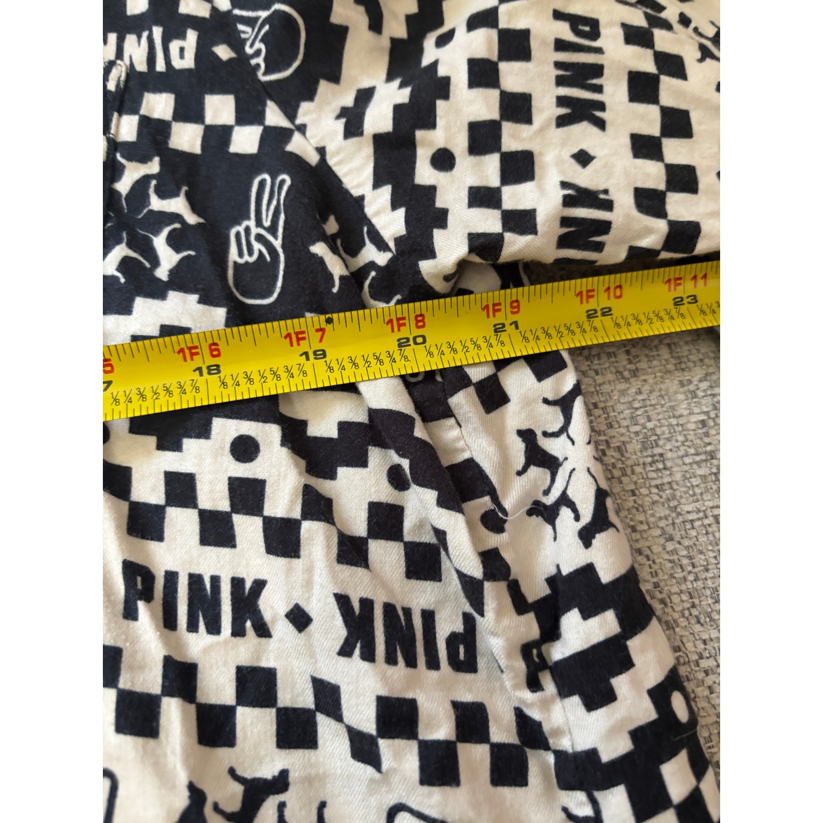 PINK Victoria’s Secret Pajama Top Large Y2K Graphic Sleep Shirt Loungewear