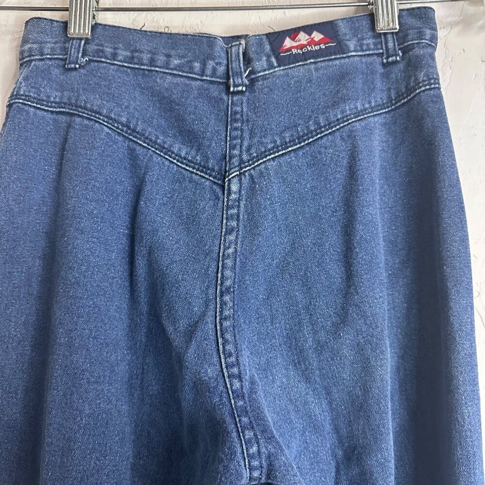 VTG Rocky Mountain Rockies Womens Denim Jeans 28/7 Straight Leg High Rise Y2K