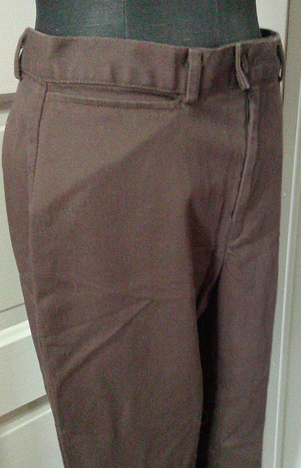 90’s DOCKERS’ STRETCH Brown Flat Front Khaki Pants Slacks 10P 10 PETITE MEDIUM