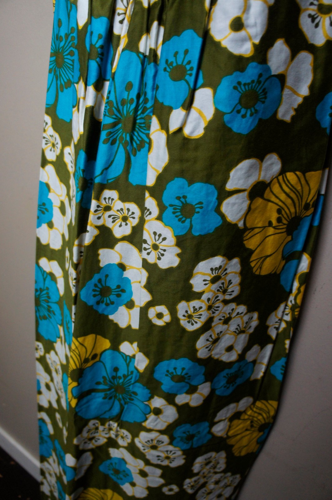 Unworn Basila Vintage Hawaiian MuuMuu Dress Vintage Gown Floral Flower