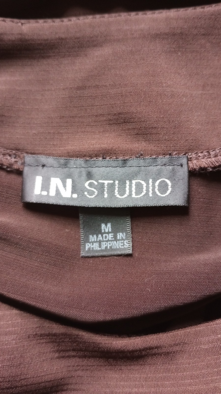 I.N. Studio Women’s M Brown Short Flutter Sleeve Y2K Blouse, Vtg