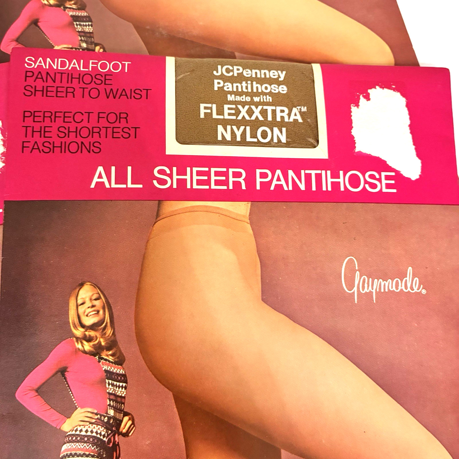 Pantyhose JCPenny Sheer Sandalfoot Lot 5 size Short Nylon Stockings New NOS VTG