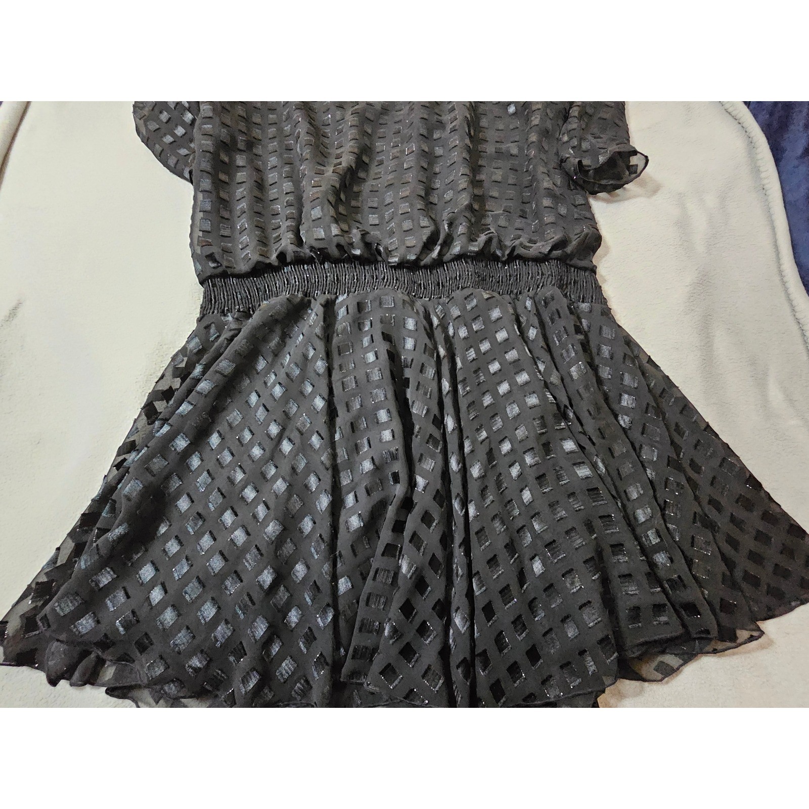 Vintage 1980s Siasia New York dress Size 18 black casual formal classy winter
