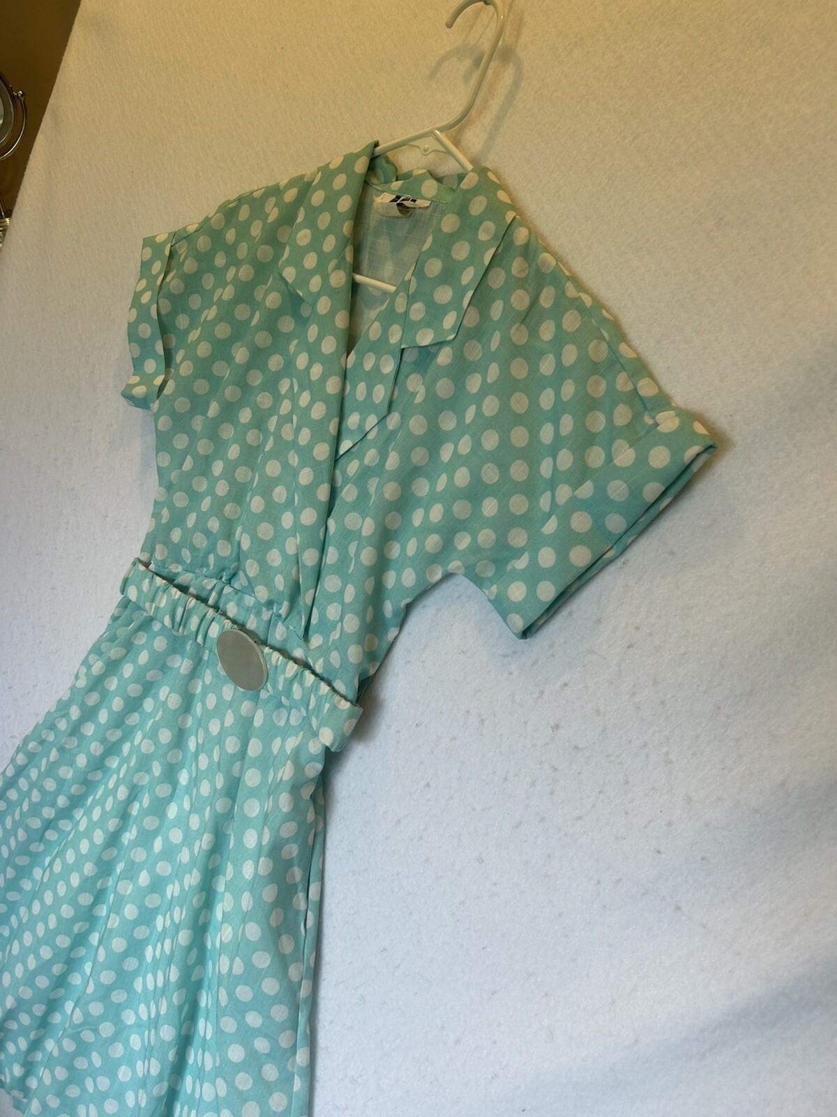 Vintage 1970s IFI Polyester Polko Dot DRESS BELT SIZE 4P Flaws U.S.A.