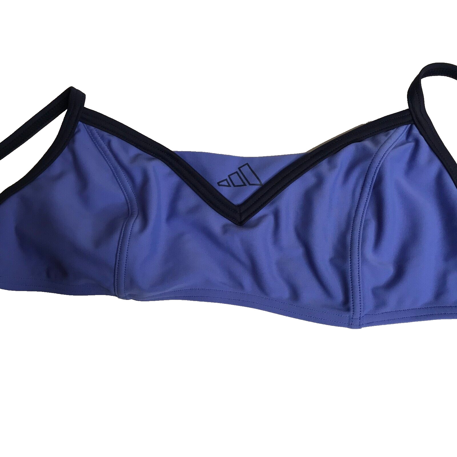 Adidas Vintage Bra Top Neo Blue Marine Size USA 34 New Old Stock