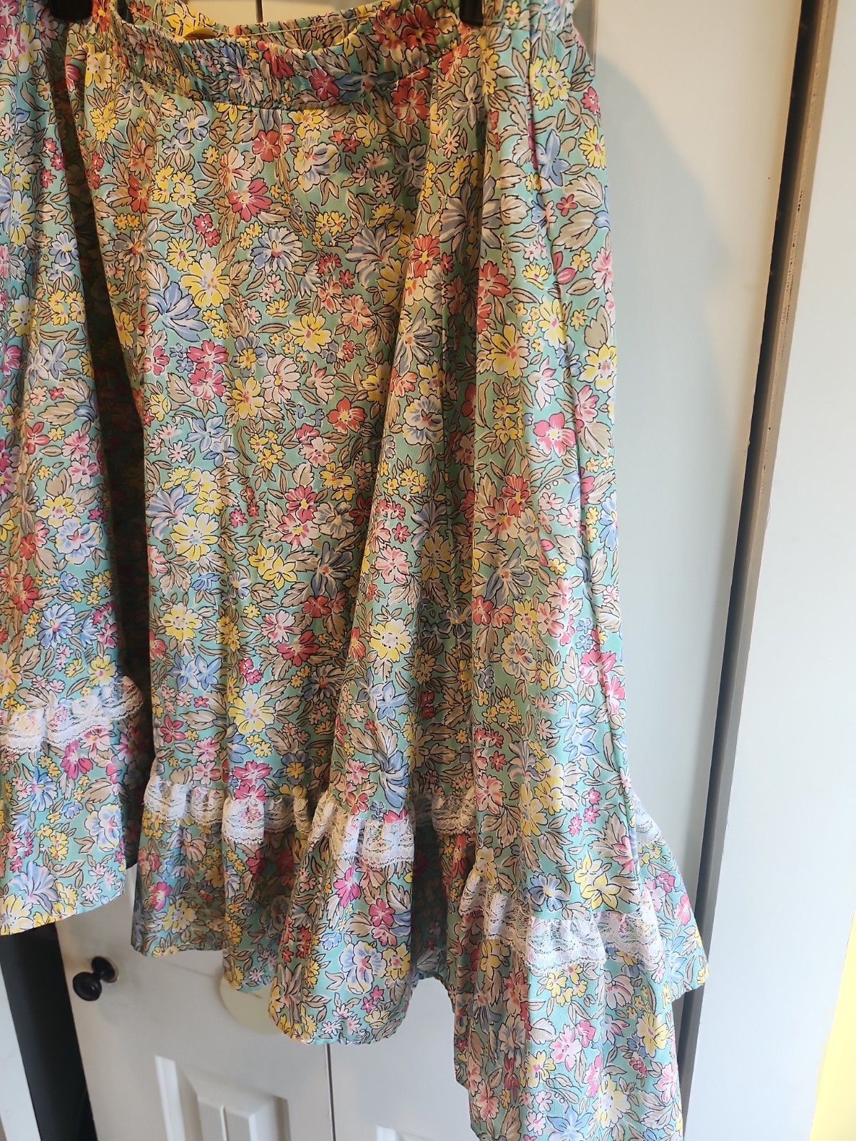 Partners Please! Malco Modes Square Dance Skirt Floral Multicolor Size Large