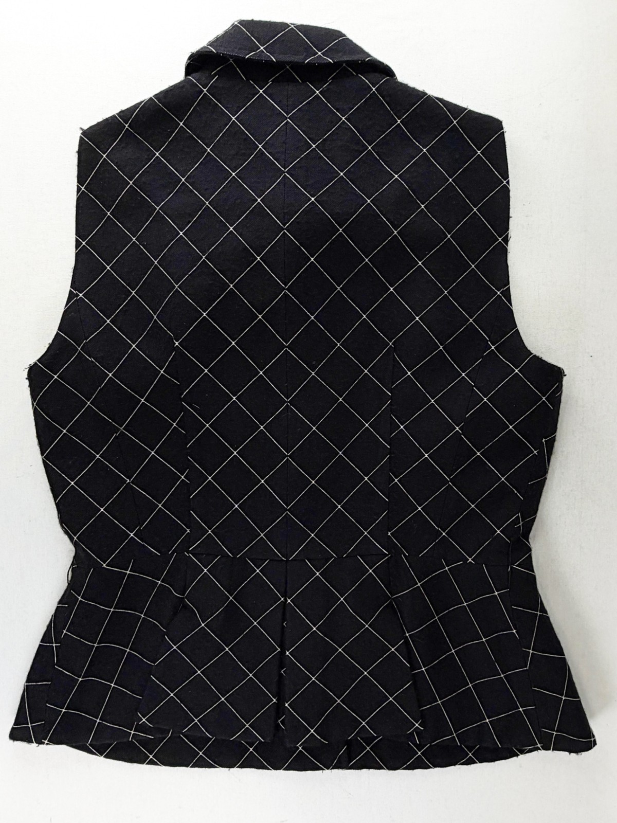 NWOT Vintage CHRISTIAN DIOR 2010 By John Galliano Set Checker Skirt 10 Vest 12