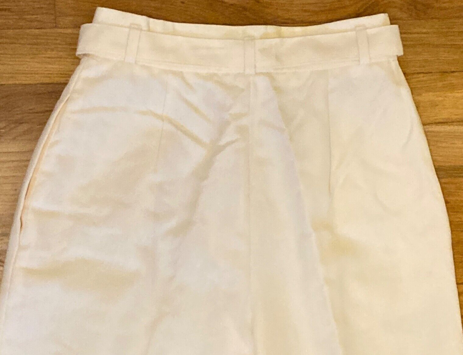 Vintage 1980s Sears The Fashion Place Cream Pleated Slacks Pants Women’s XS/S
