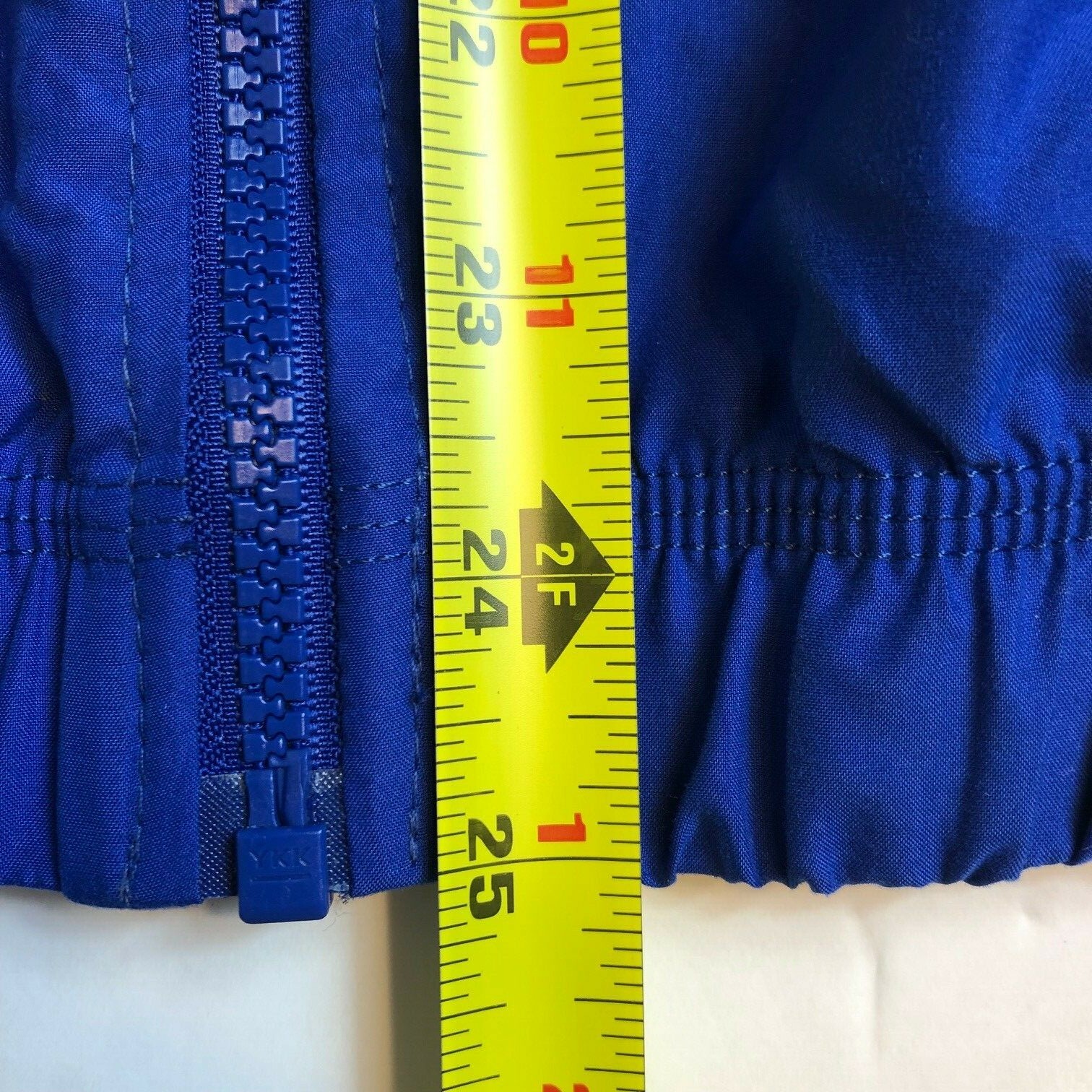 Rare Vintage Gymnastics Coach Womens Blue White Full Zip Track Jacket 80s