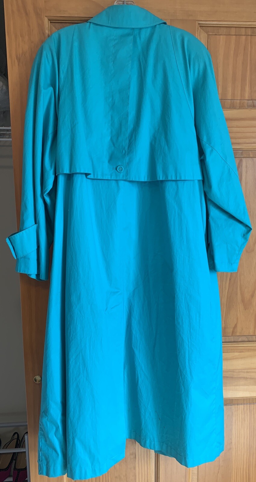 Count Romi Teal Trench Style Raincoat Size 10